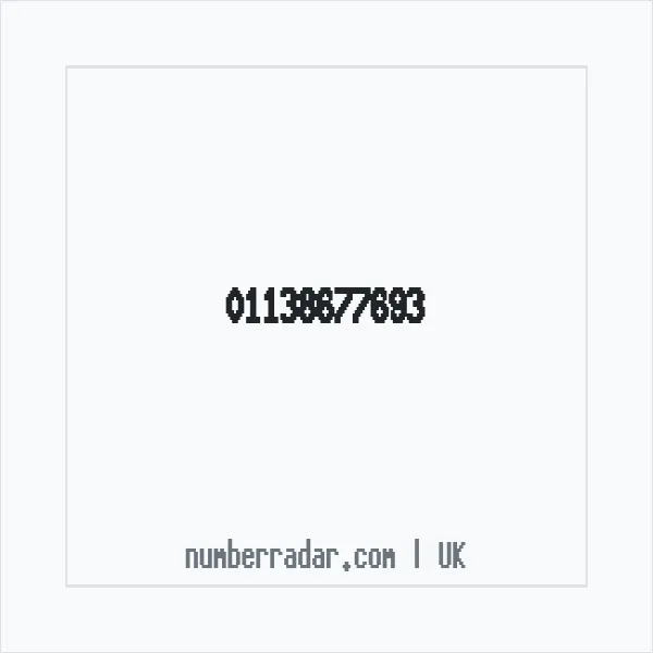Reverse number check for +44 113 867 7693 — who called me?