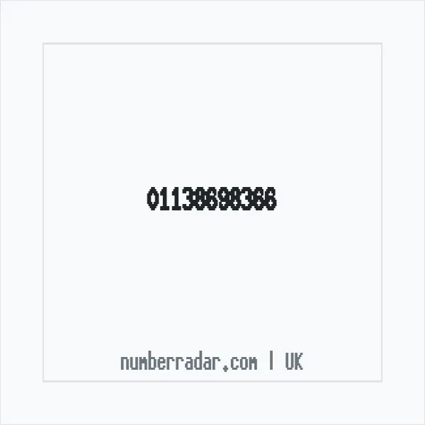 Reverse number check for +44 113 869 8366 — who called me?