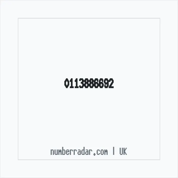 Reverse number check for +44 113886692 — who called me?