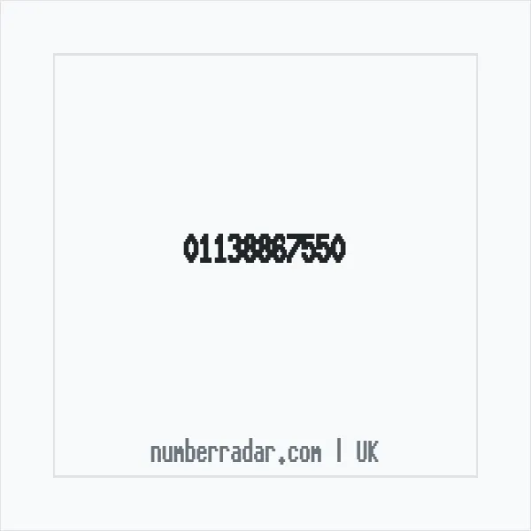 Reverse number check for +44 113 886 7550 — who called me?