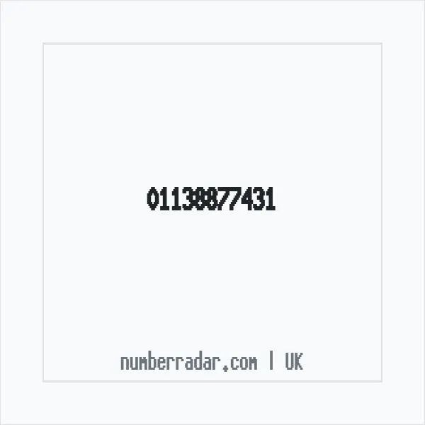 Reverse number check for +44 113 887 7431 — who called me?