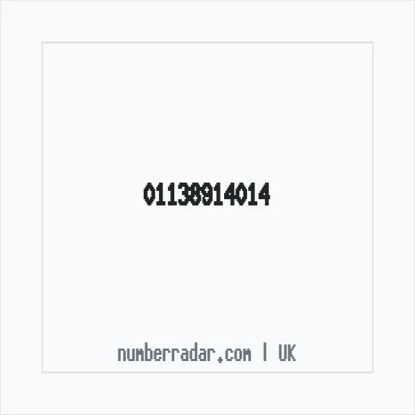 Reverse number check for +44 113 891 4014 — who called me?