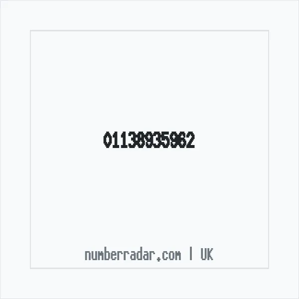 Reverse number check for +44 113 893 5962 — who called me?