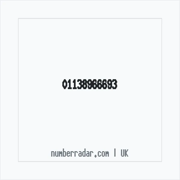 Reverse number check for +44 113 896 6693 — who called me?