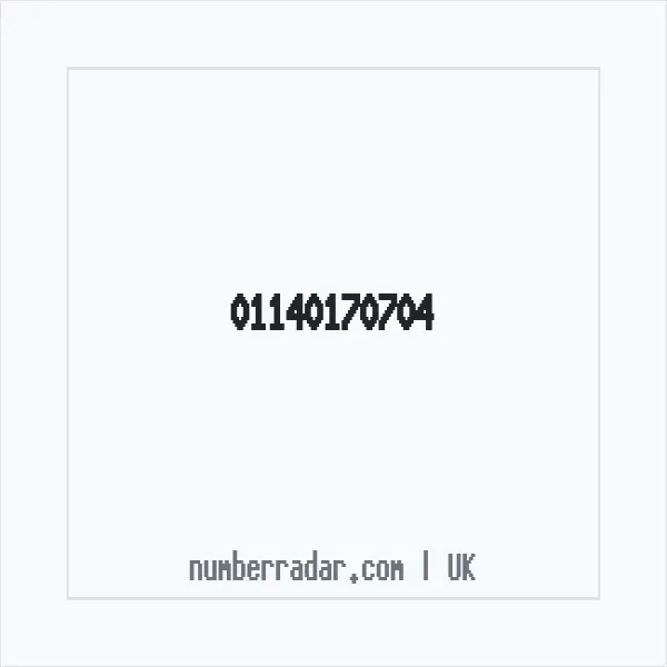 Reverse number check for +44 114 017 0704 — who called me?