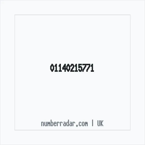 Reverse number check for +44 114 021 5771 — who called me?