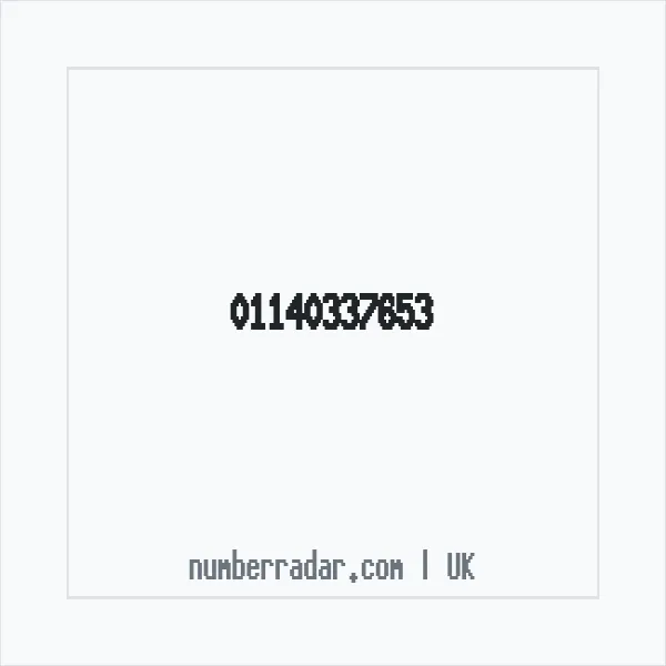 Reverse number check for +44 114 033 7653 — who called me?
