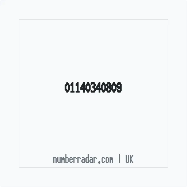 Reverse number check for +44 114 034 0809 — who called me?