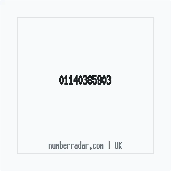 Reverse number check for +44 114 036 5903 — who called me?