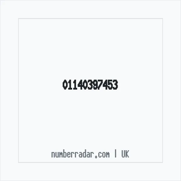 Reverse number check for +44 114 039 7453 — who called me?