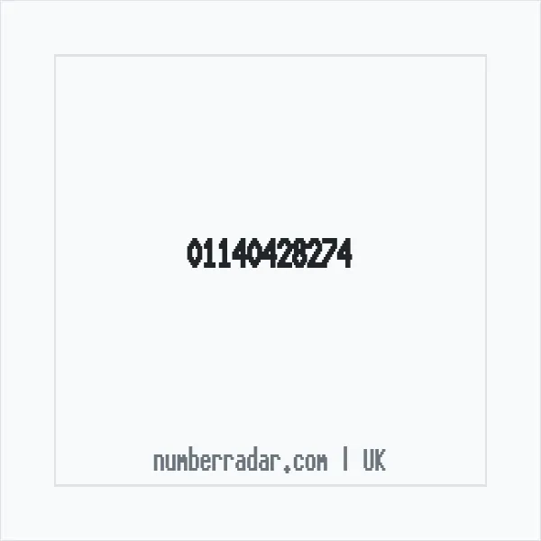 Reverse number check for +44 114 042 8274 — who called me?