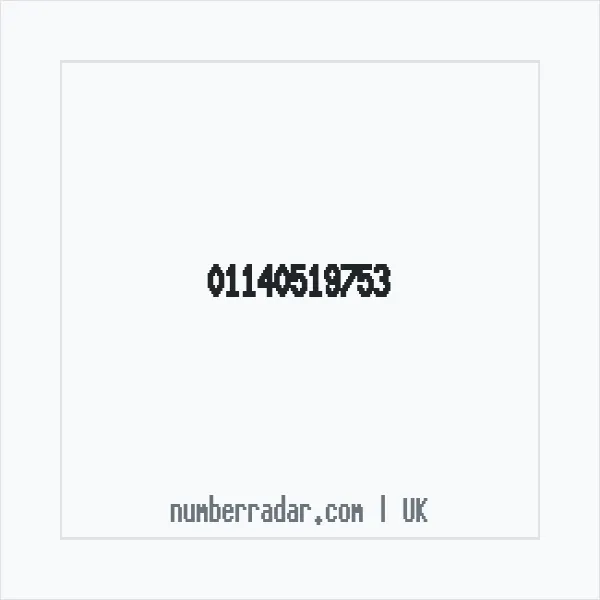 Reverse number check for +44 114 051 9753 — who called me?