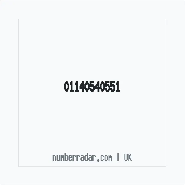 Reverse number check for +44 114 054 0551 — who called me?