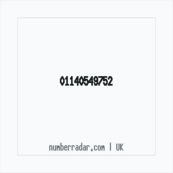 Reverse number check for +44 114 054 9752 — who called me?