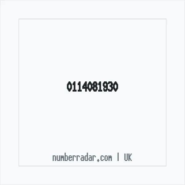 Reverse number check for +44 114081930 — who called me?