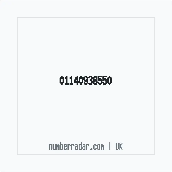 Reverse number check for +44 114 093 6550 — who called me?