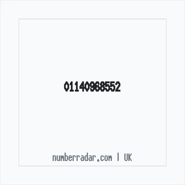 Reverse number check for +44 114 096 8552 — who called me?