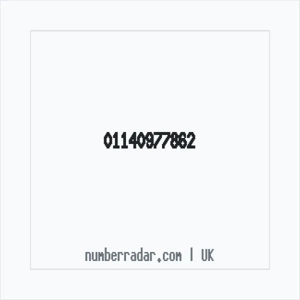 Reverse number check for +44 114 097 7862 — who called me?