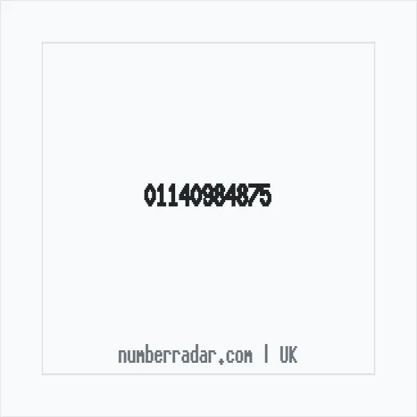 Reverse number check for +44 114 098 4875 — who called me?