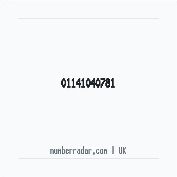 Reverse number check for +44 114 104 0781 — who called me?