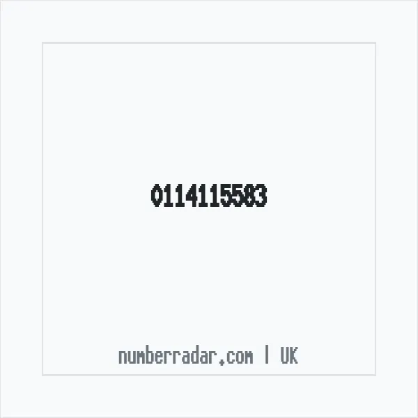 Reverse number check for +44 114115583 — who called me?