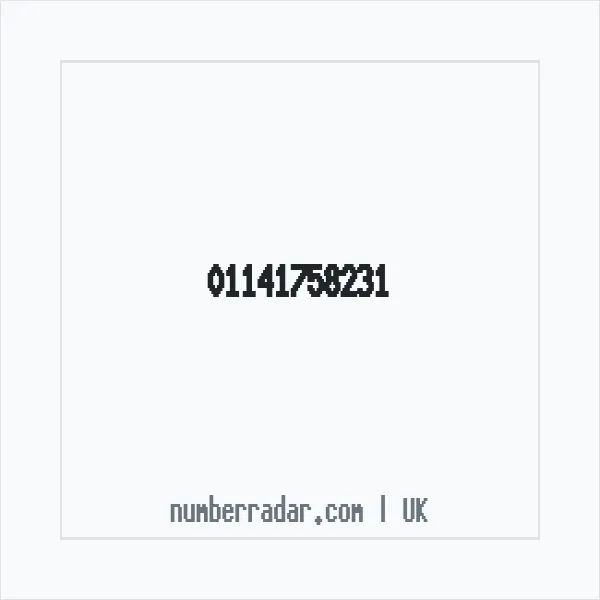 Reverse number check for +44 114 175 8231 — who called me?