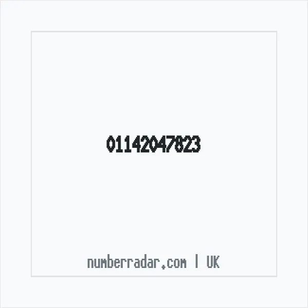 Reverse number check for +44 114 204 7823 — who called me?
