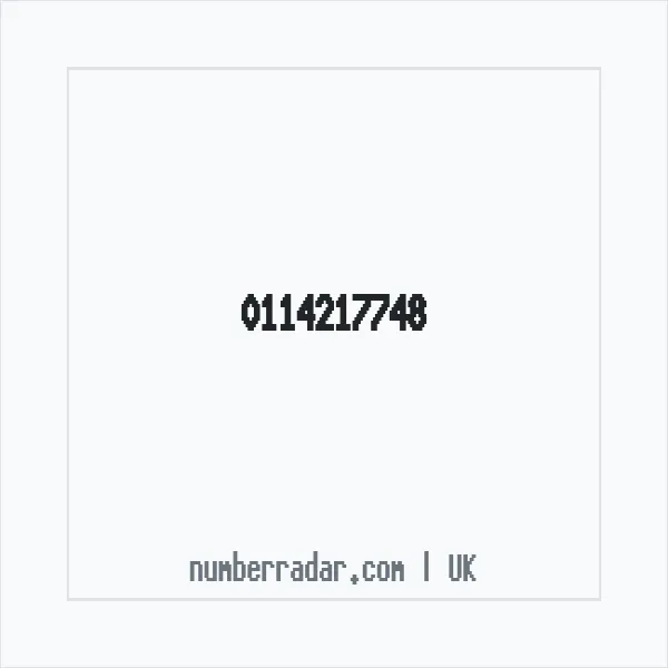 Reverse number check for +44 114217748 — who called me?