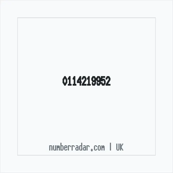 Reverse number check for +44 114219952 — who called me?