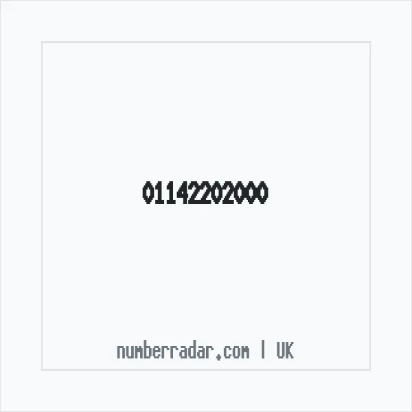 Reverse number check for +44 114 220 2000 — who called me?