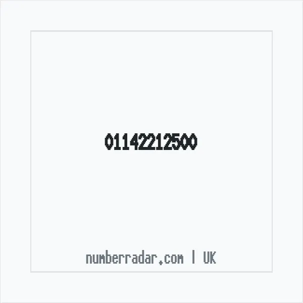 Reverse number check for +44 114 221 2500 — who called me?