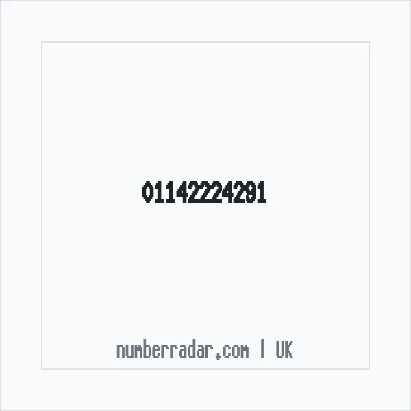 Reverse number check for +44 114 222 4291 — who called me?
