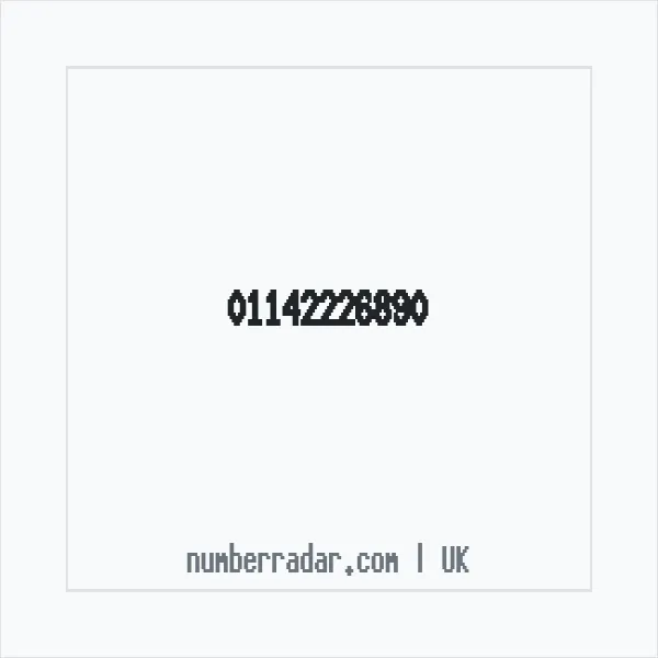 Reverse number check for +44 114 222 6890 — who called me?