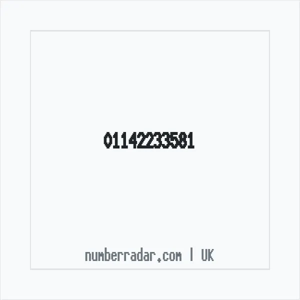 Reverse number check for +44 114 223 3581 — who called me?