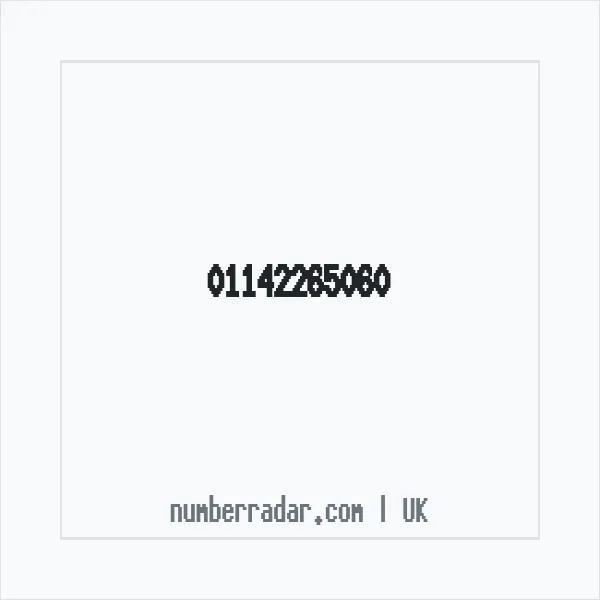 Reverse number check for +44 114 226 5060 — who called me?