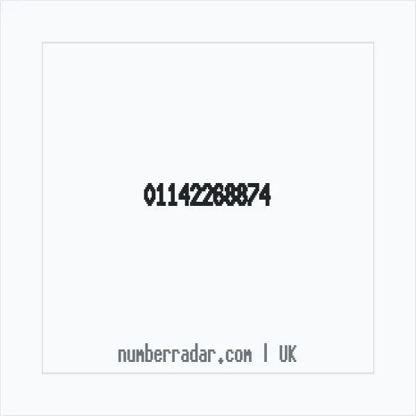 Reverse number check for +44 114 226 8874 — who called me?