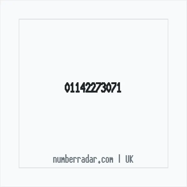 Reverse number check for +44 114 227 3071 — who called me?