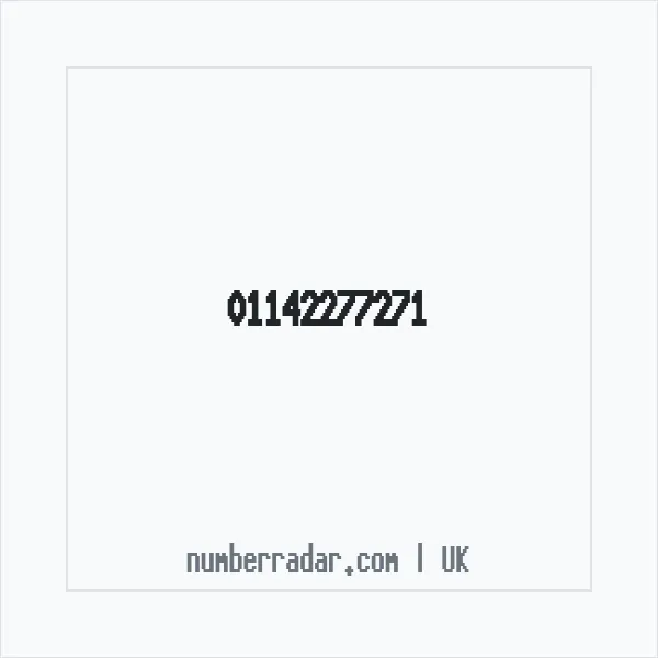 Reverse number check for +44 114 227 7271 — who called me?