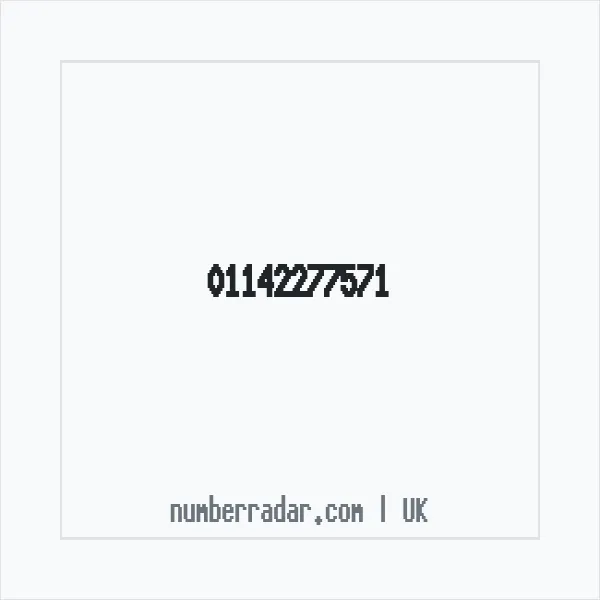 Reverse number check for +44 114 227 7571 — who called me?