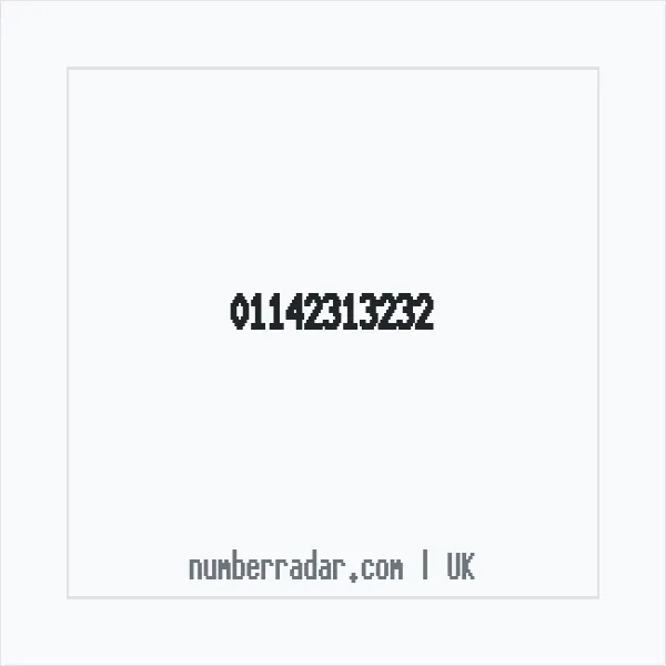 Reverse number check for +44 114 231 3232 — who called me?
