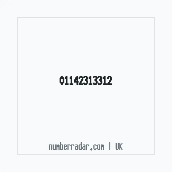 Reverse number check for +44 114 231 3312 — who called me?