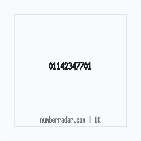 Reverse number check for +44 114 234 7701 — who called me?