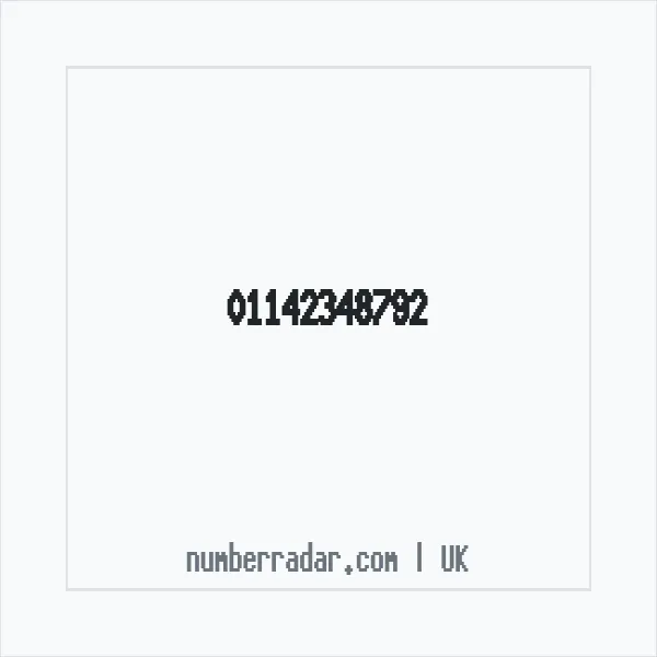 Reverse number check for +44 114 234 8792 — who called me?