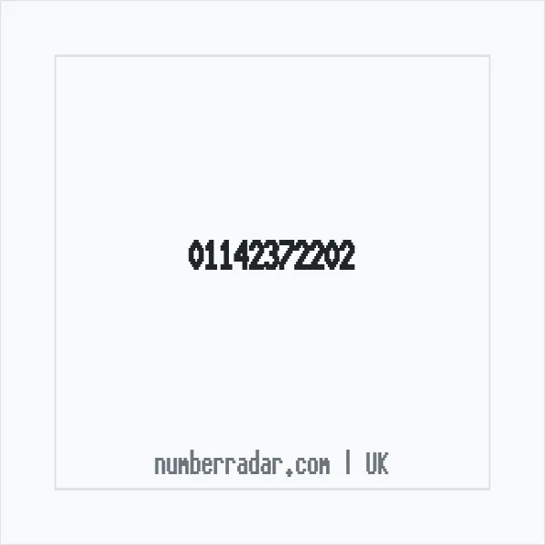 Reverse number check for +44 114 237 2202 — who called me?