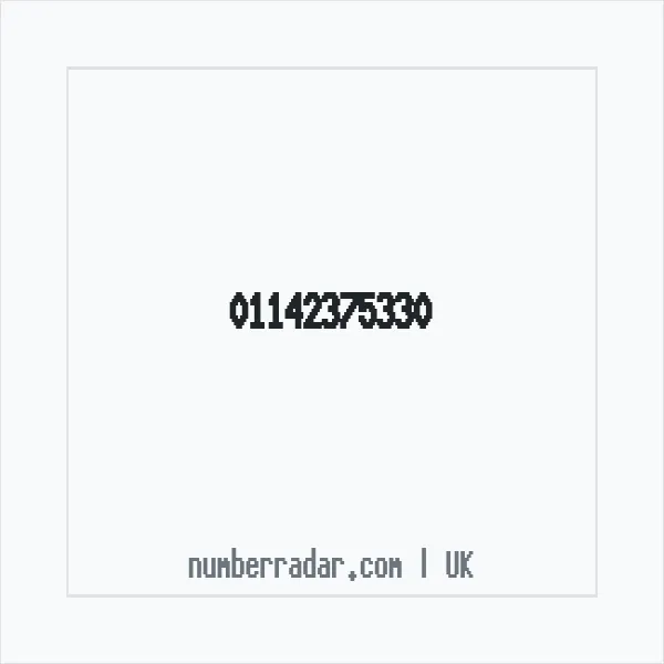 Reverse number check for +44 114 237 5330 — who called me?