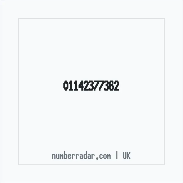 Reverse number check for +44 114 237 7362 — who called me?