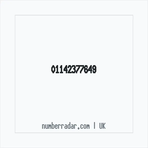 Reverse number check for +44 114 237 7649 — who called me?