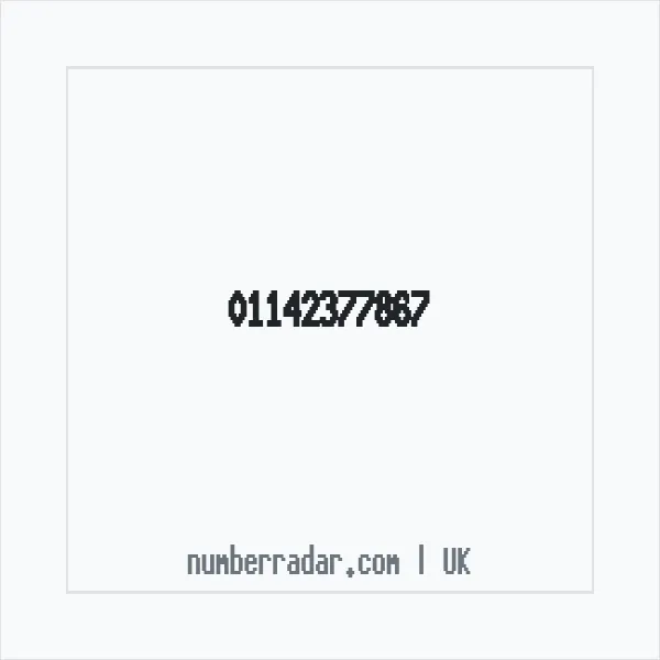 Reverse number check for +44 114 237 7867 — who called me?