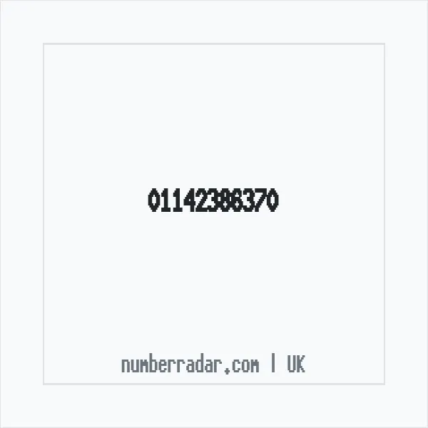 Reverse number check for +44 114 238 6370 — who called me?