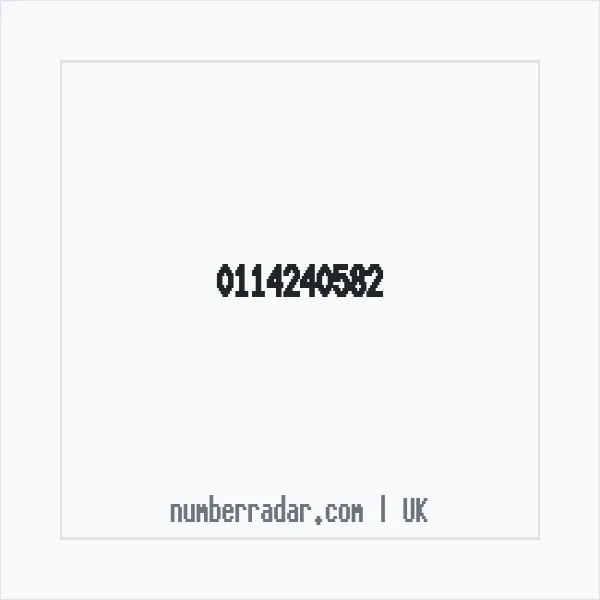 Reverse number check for +44 114240582 — who called me?